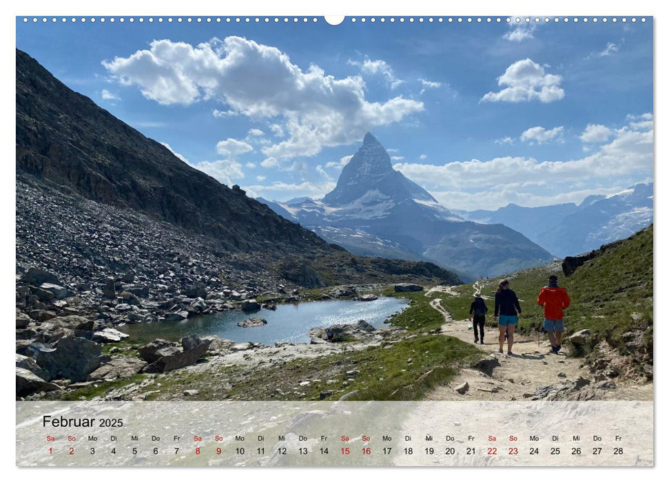 Alpenauszeit - Schweizer Bergsommermomente für die Seele (CALVENDO Wandkalender 2025)