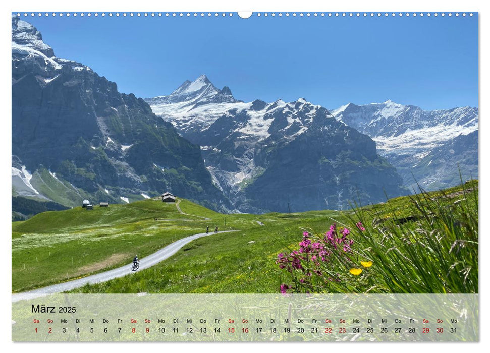 Alpenauszeit - Schweizer Bergsommermomente für die Seele (CALVENDO Wandkalender 2025)