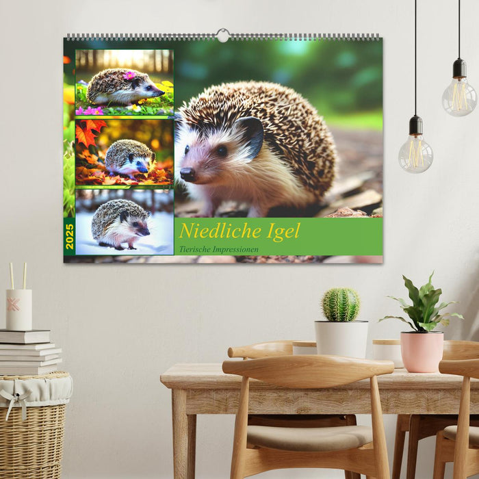 Niedliche Igel (CALVENDO Wandkalender 2025)