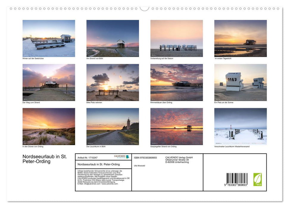 Nordseeurlaub in St. Peter-Ording (CALVENDO Premium Wandkalender 2025)