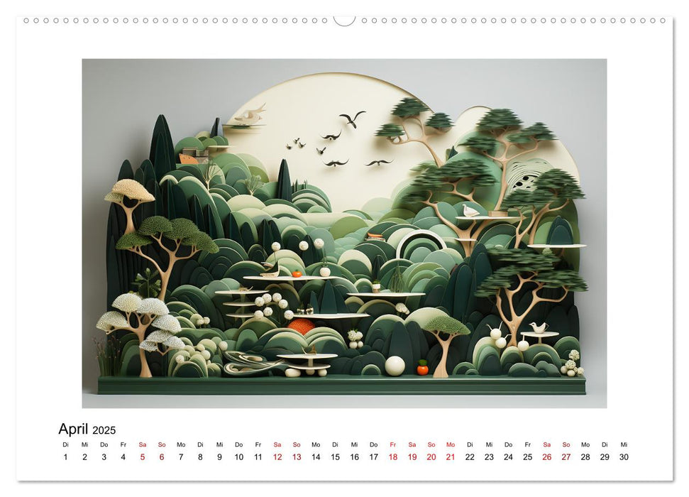 Paper Art (CALVENDO Wandkalender 2025)