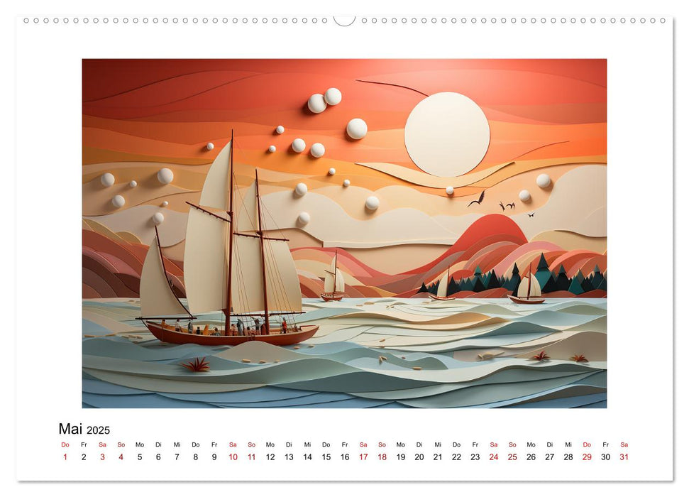 Paper Art (CALVENDO Wandkalender 2025)