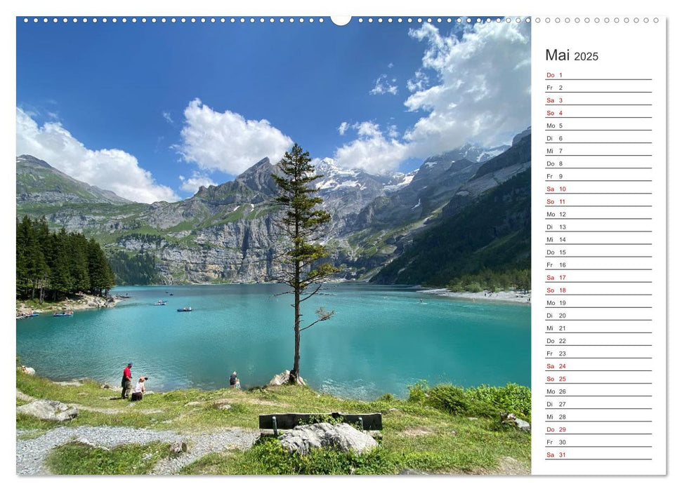 Alpenauszeit - Traumhafte Bergmomente am Wasser (CALVENDO Premium Wandkalender 2025)