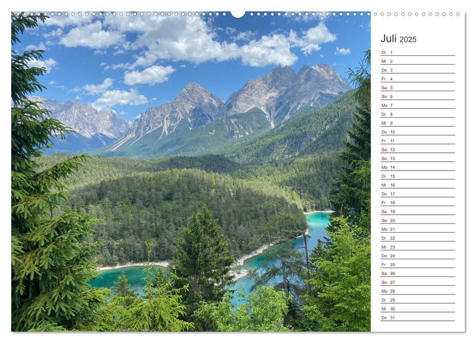 Alpenauszeit - Traumhafte Bergmomente am Wasser (CALVENDO Premium Wandkalender 2025)