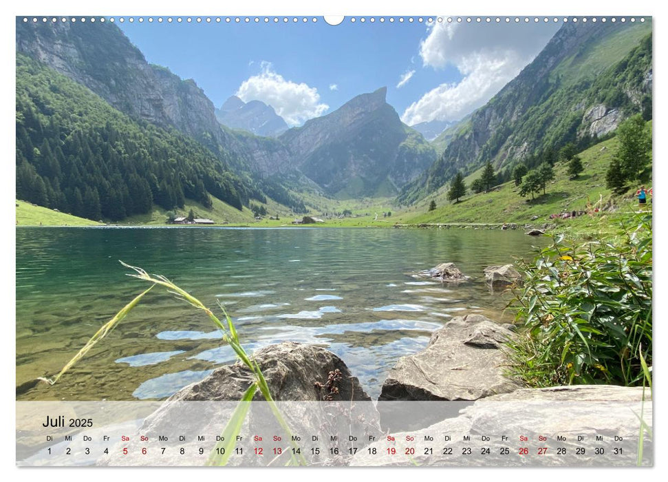 Alpenauszeit - Schweizer Bergsommermomente für die Seele (CALVENDO Premium Wandkalender 2025)