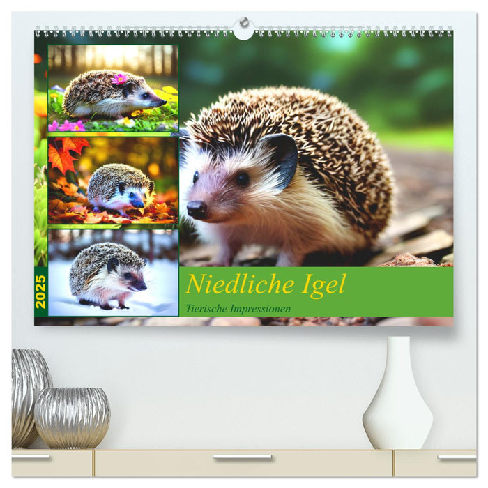 Niedliche Igel (CALVENDO Premium Wandkalender 2025)