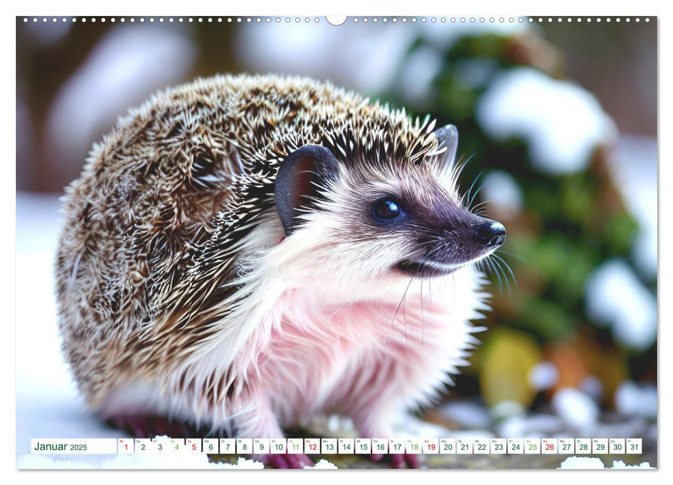 Niedliche Igel (CALVENDO Premium Wandkalender 2025)