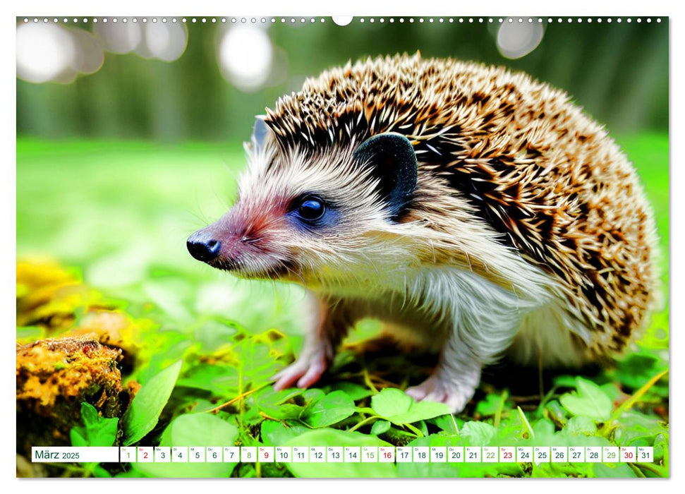 Niedliche Igel (CALVENDO Premium Wandkalender 2025)