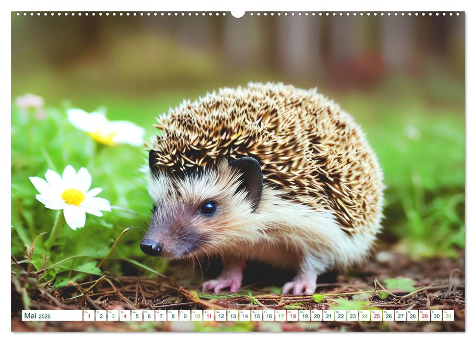 Niedliche Igel (CALVENDO Premium Wandkalender 2025)