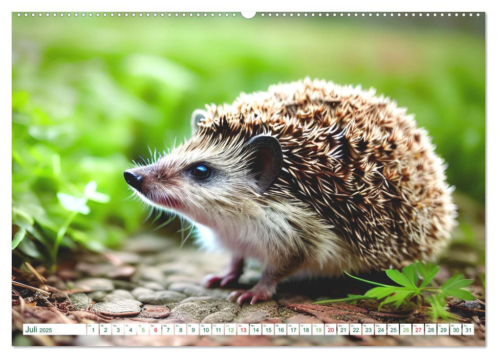 Niedliche Igel (CALVENDO Premium Wandkalender 2025)