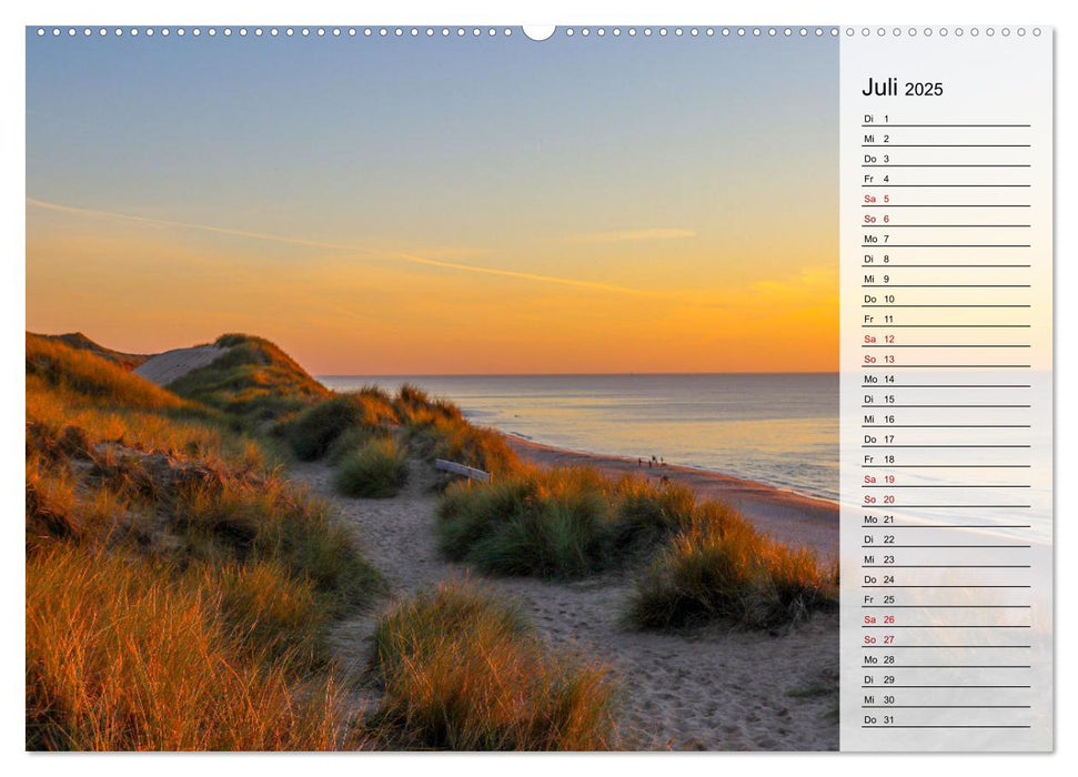 Sylt - Magie der Abendstunden (CALVENDO Premium Wandkalender 2025)