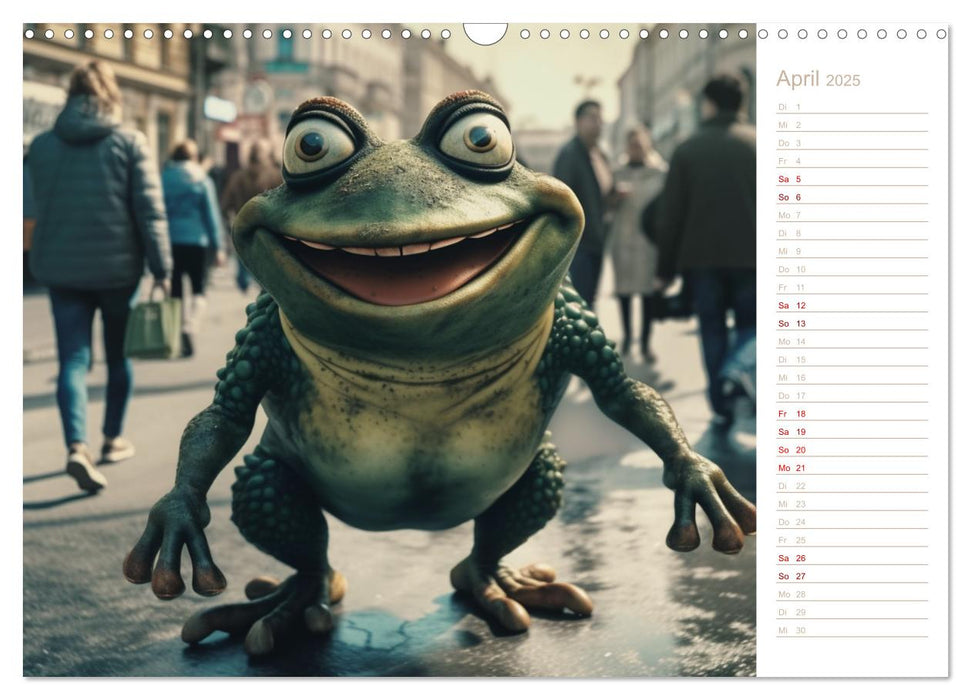 Lachende Frösche (CALVENDO Wandkalender 2025)