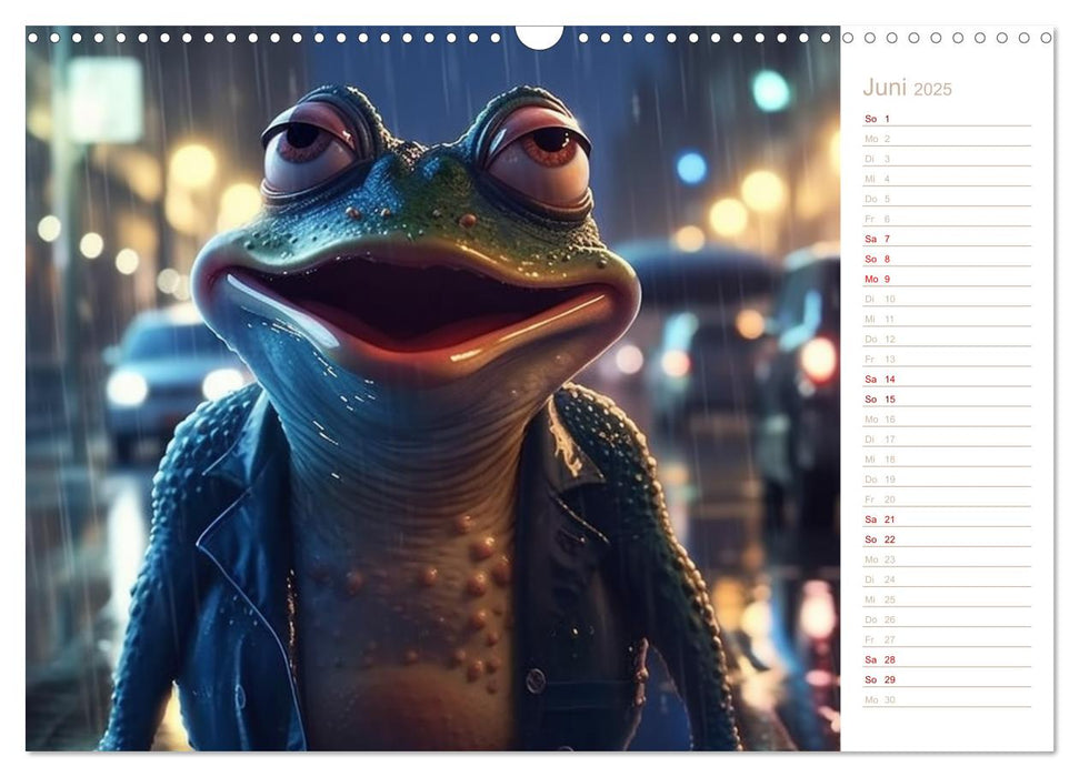 Lachende Frösche (CALVENDO Wandkalender 2025)