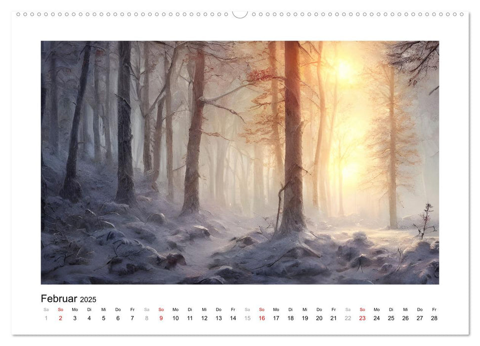 Waldgemälde (CALVENDO Premium Wandkalender 2025)