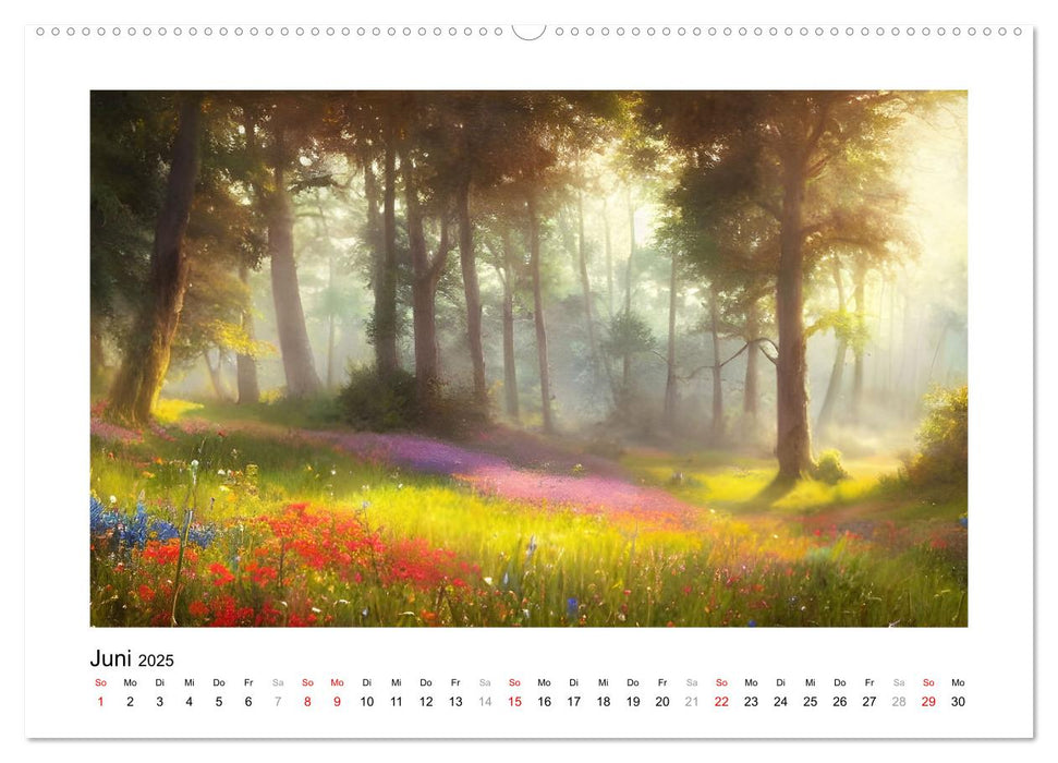 Waldgemälde (CALVENDO Premium Wandkalender 2025)