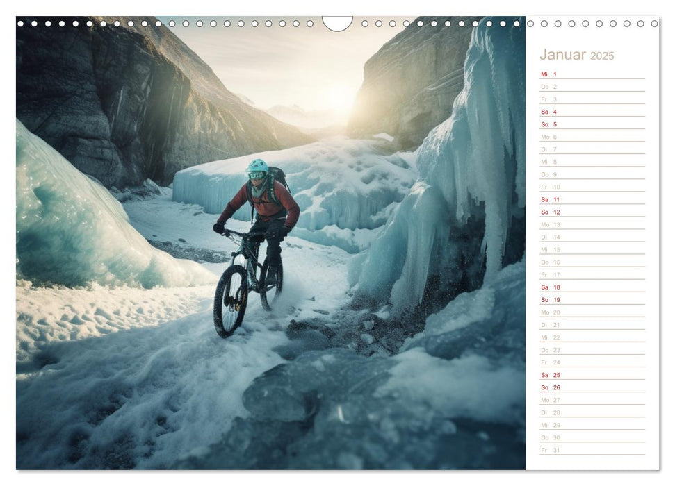 Mit dem Mountainbike durch die Welt (CALVENDO Wandkalender 2025)