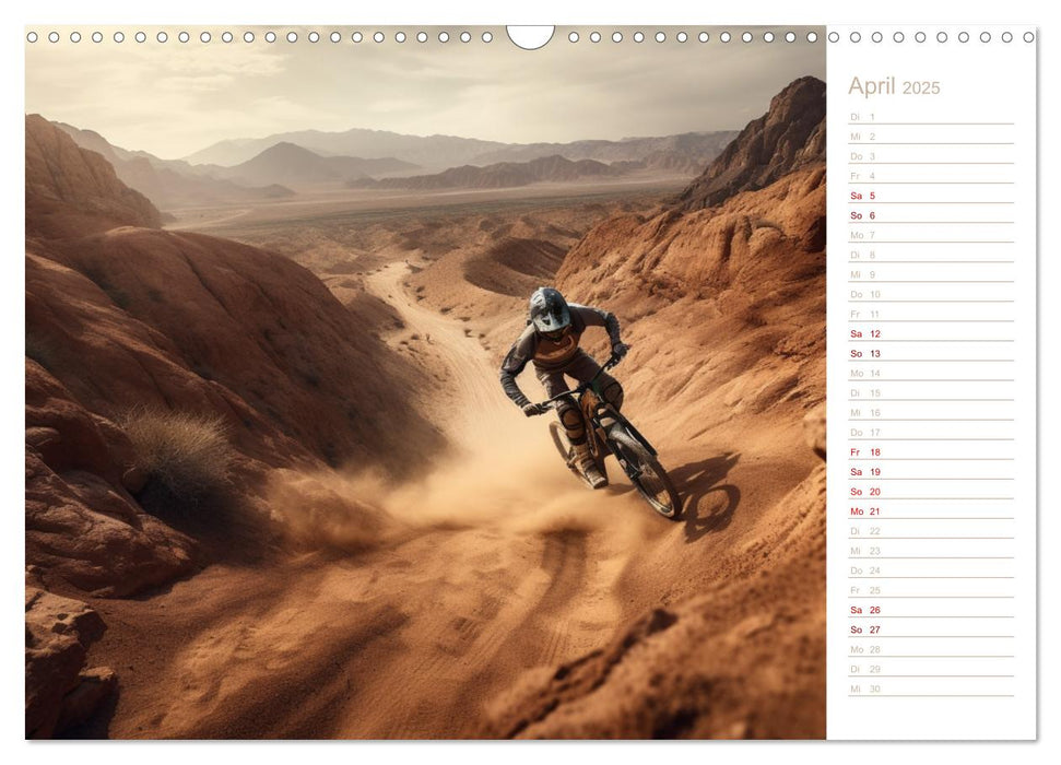 Mit dem Mountainbike durch die Welt (CALVENDO Wandkalender 2025)