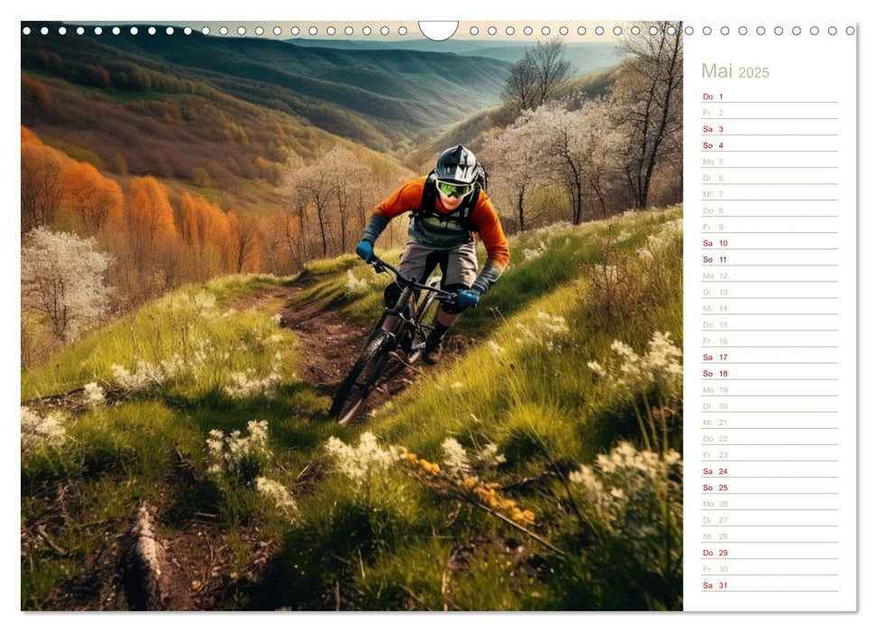 Mit dem Mountainbike durch die Welt (CALVENDO Wandkalender 2025)