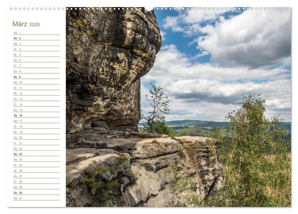 Frienstein Perspektiven - Elbsandstein (CALVENDO Premium Wandkalender 2025)