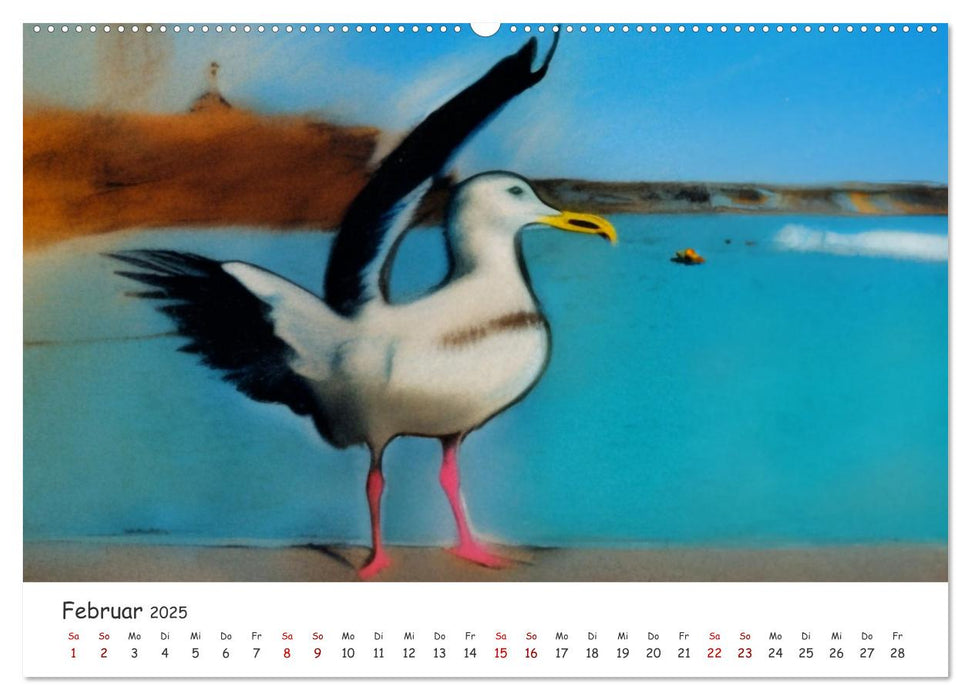 Ostsee Kunstwerke (CALVENDO Premium Wandkalender 2025)