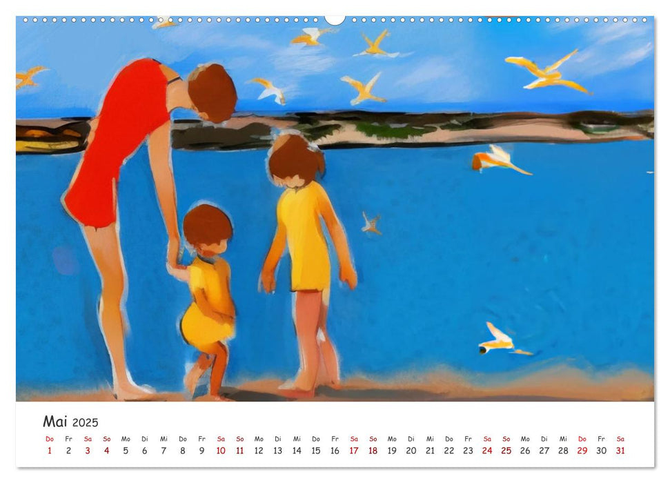 Ostsee Kunstwerke (CALVENDO Premium Wandkalender 2025)