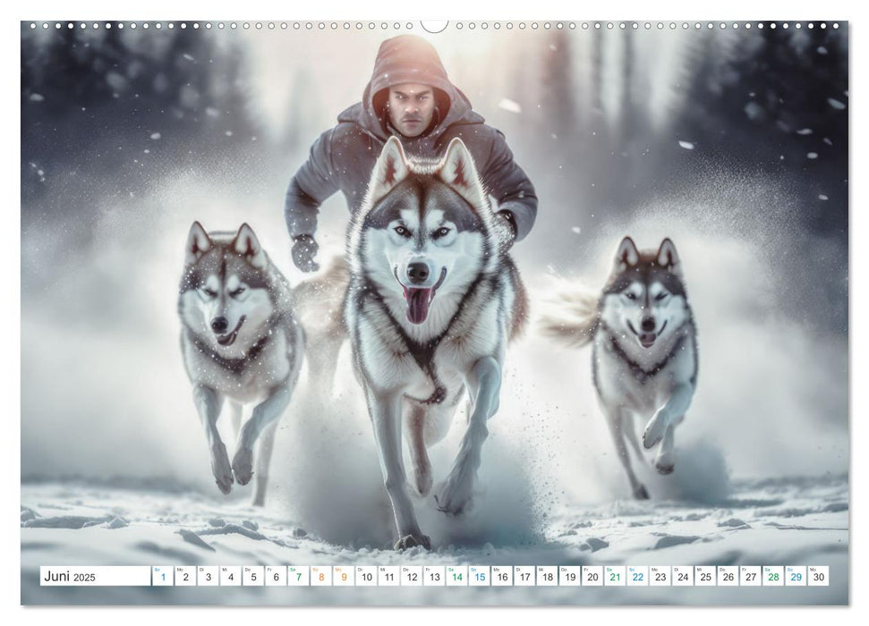 Husky Faszination (CALVENDO Premium Wandkalender 2025)