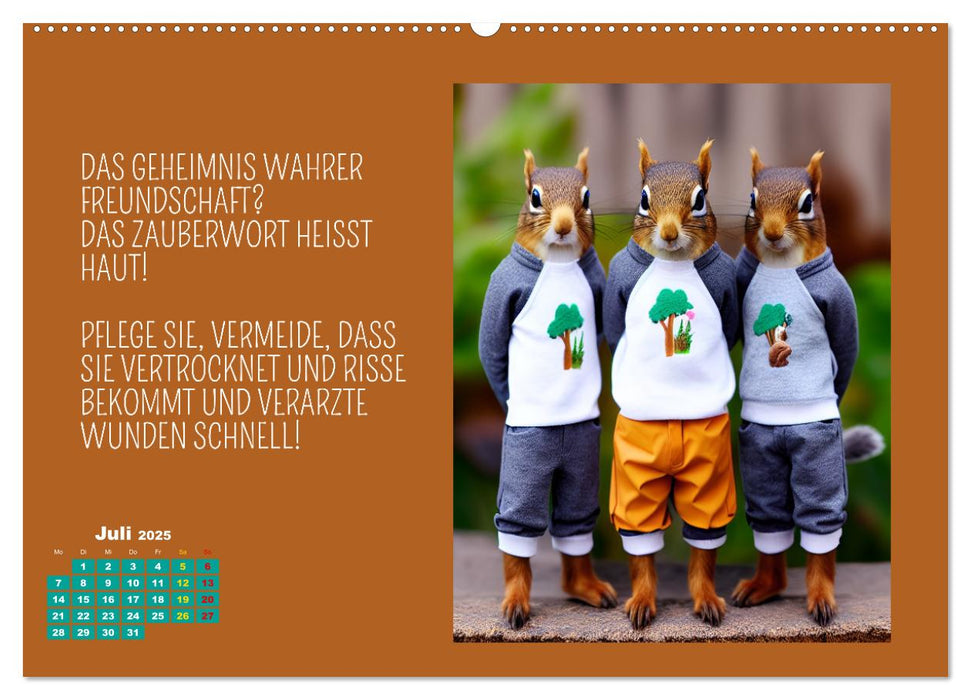 Tierisch motiviert (CALVENDO Premium Wandkalender 2025)