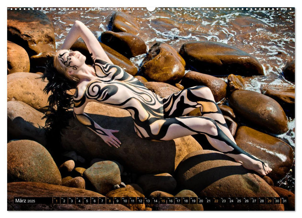 Naturwesen - Bodypainting Körperlandschaften (CALVENDO Premium Wandkalender 2025)