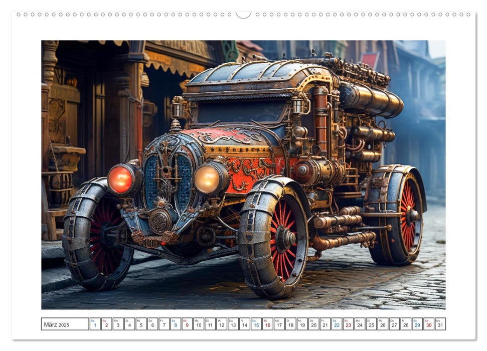 Steampunk Vehicles (CALVENDO Wandkalender 2025)