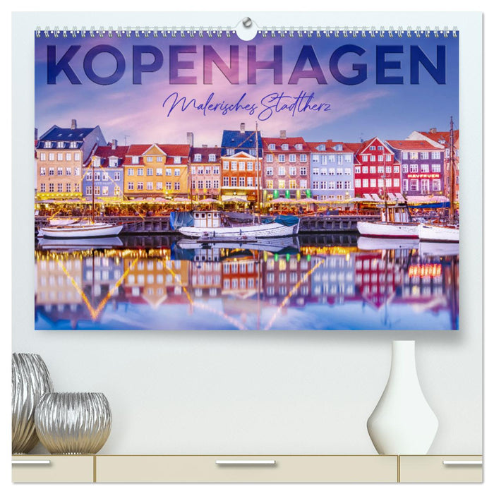 KOPENHAGEN Malerisches Stadtherz (CALVENDO Premium Wandkalender 2025)