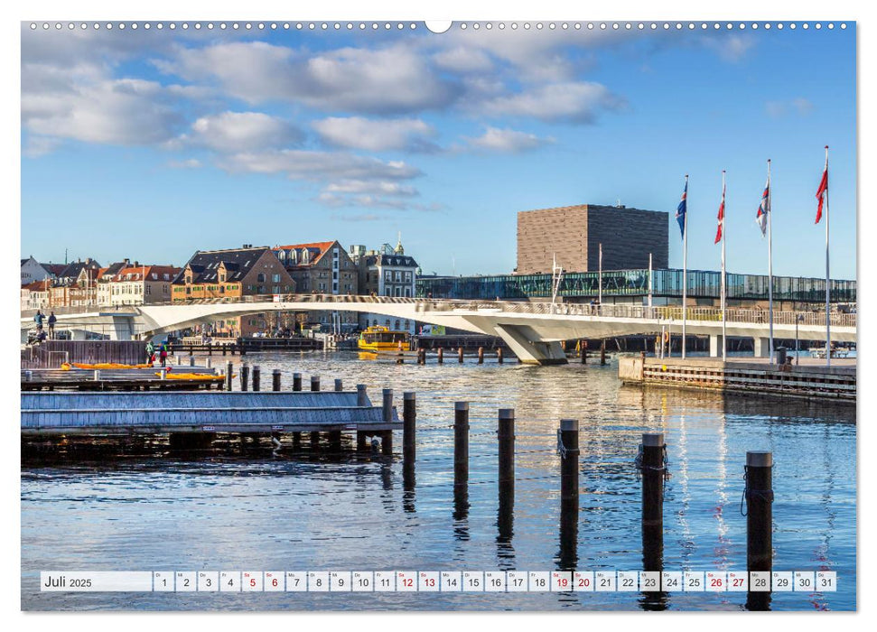 KOPENHAGEN Malerisches Stadtherz (CALVENDO Premium Wandkalender 2025)