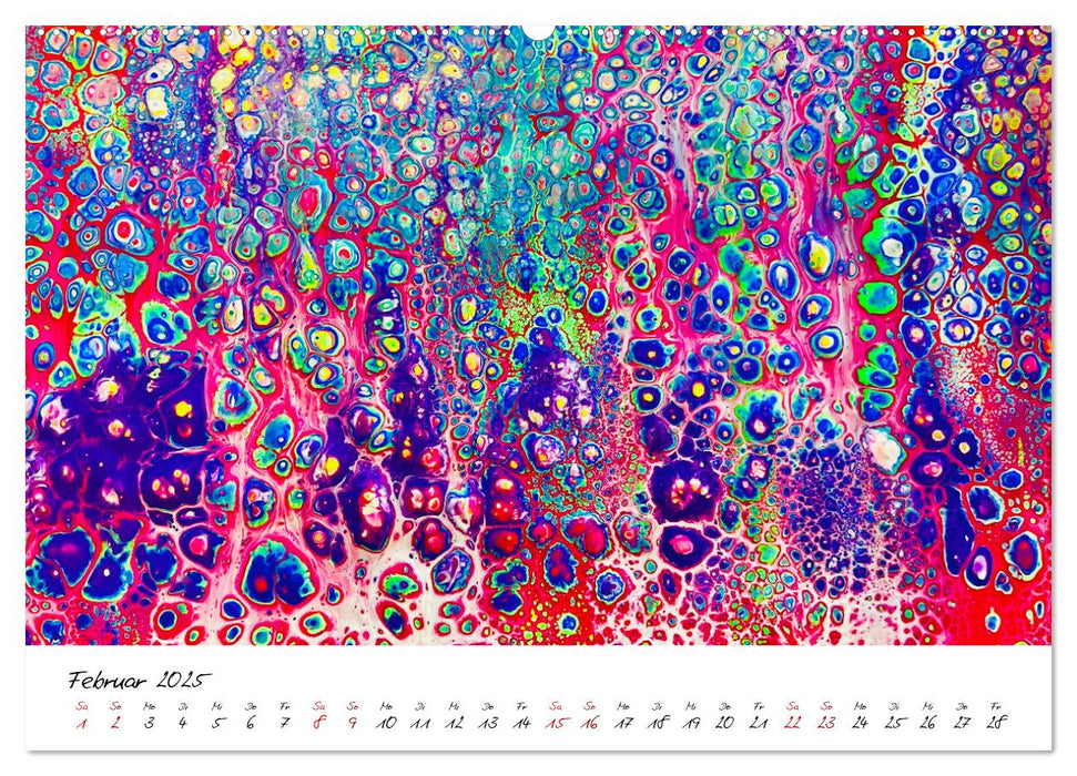 Abstrakte Regenbogen (CALVENDO Premium Wandkalender 2025)