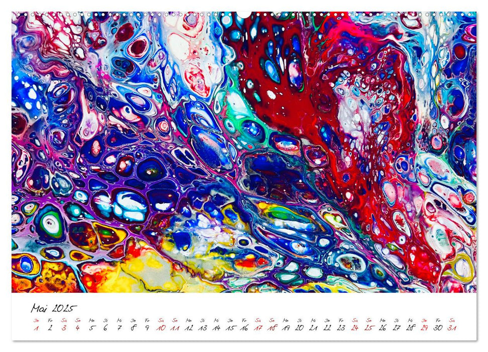 Abstrakte Regenbogen (CALVENDO Premium Wandkalender 2025)