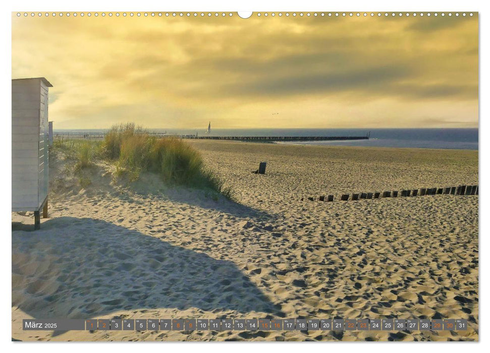 Zeeland - Urlaubsträume zwischen Breskens und Domburg (CALVENDO Wandkalender 2025)