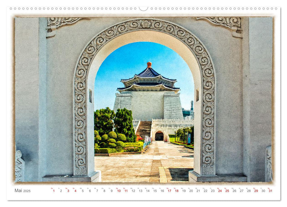 Taipeh, Hauptstadt von Taiwan (CALVENDO Premium Wandkalender 2025)