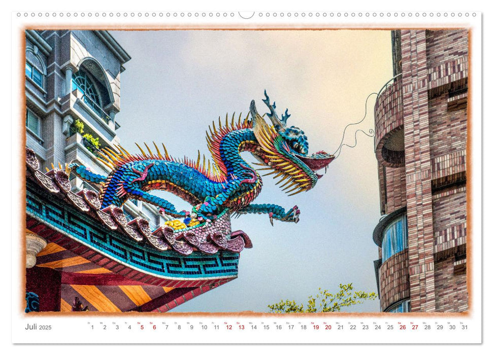 Taipeh, Hauptstadt von Taiwan (CALVENDO Premium Wandkalender 2025)