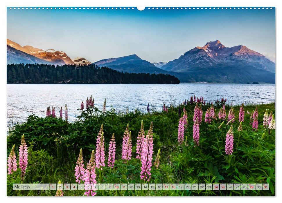 Silsersee Engadin (CALVENDO Premium Wandkalender 2025)