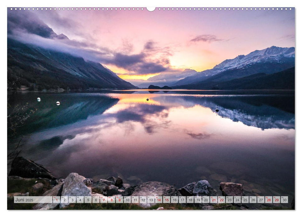 Silsersee Engadin (CALVENDO Premium Wandkalender 2025)