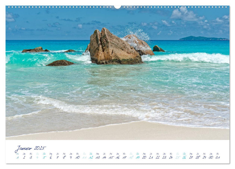 Sagenhafte Seychellen - Idylle im Indischen Ozean (CALVENDO Premium Wandkalender 2025)