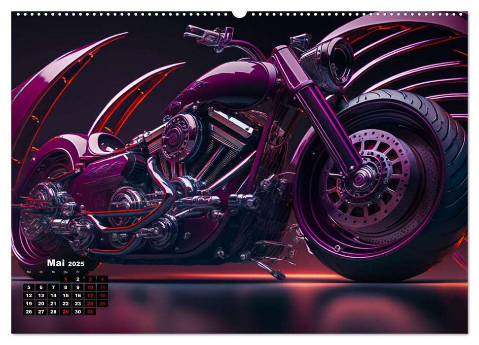 Motorrad illusionen (CALVENDO Premium Wandkalender 2025)