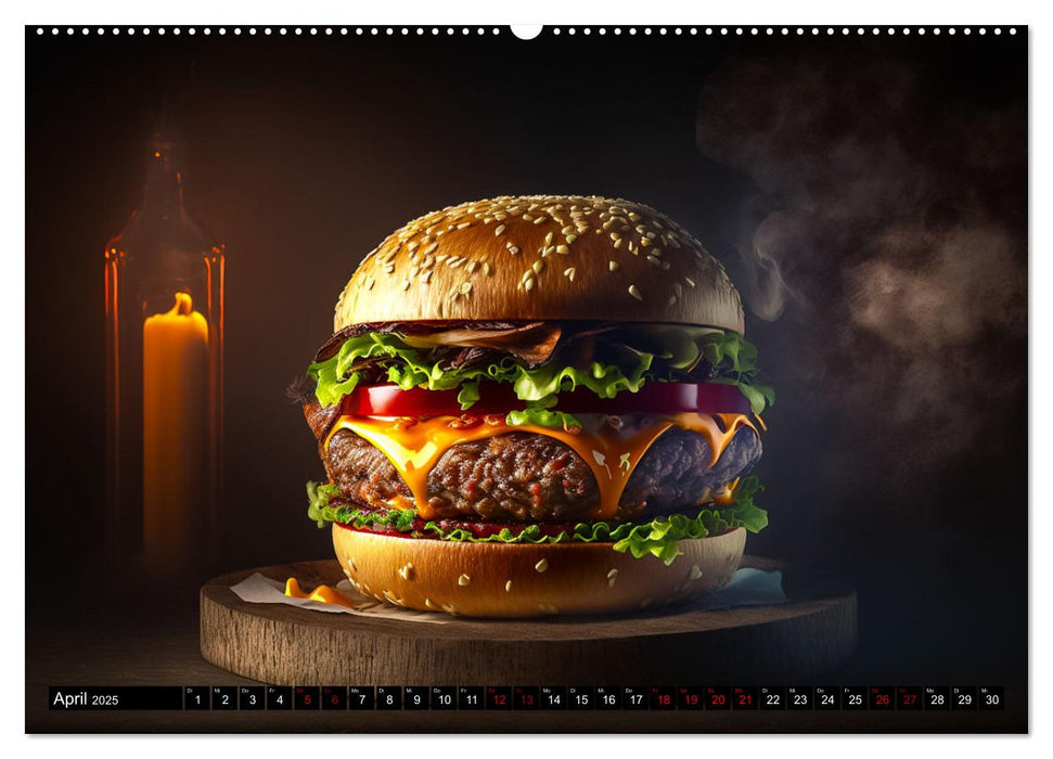 Burgerfood (CALVENDO Premium Wandkalender 2025)