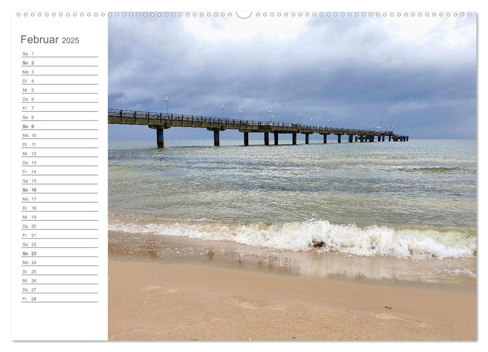 Fehmarn, Rügen und Usedom - Impressionen von den drei großen Ostseeinseln (CALVENDO Wandkalender 2025)