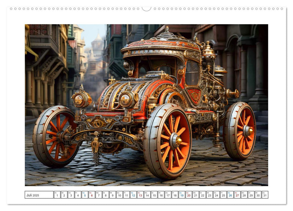 Steampunk Vehicles (CALVENDO Premium Wandkalender 2025)