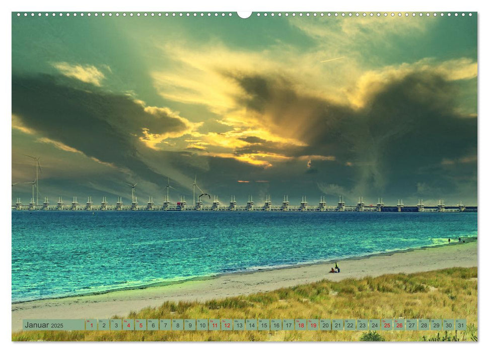 Zeeland - Urlaubsträume zwischen Breskens und Domburg (CALVENDO Premium Wandkalender 2025)