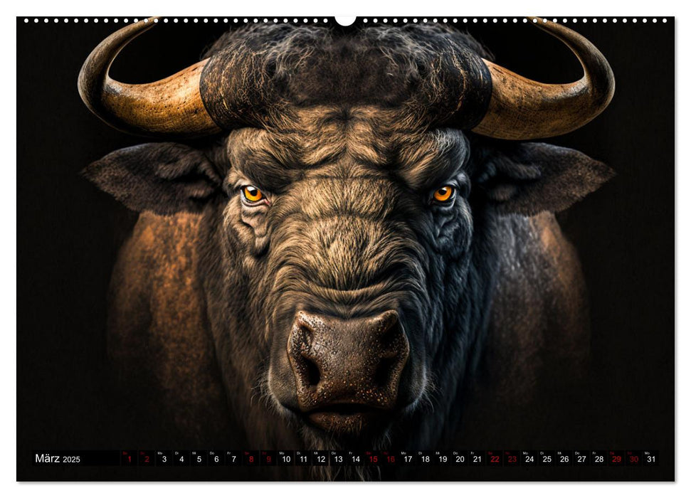 Porträts wilder Tiere (CALVENDO Premium Wandkalender 2025)