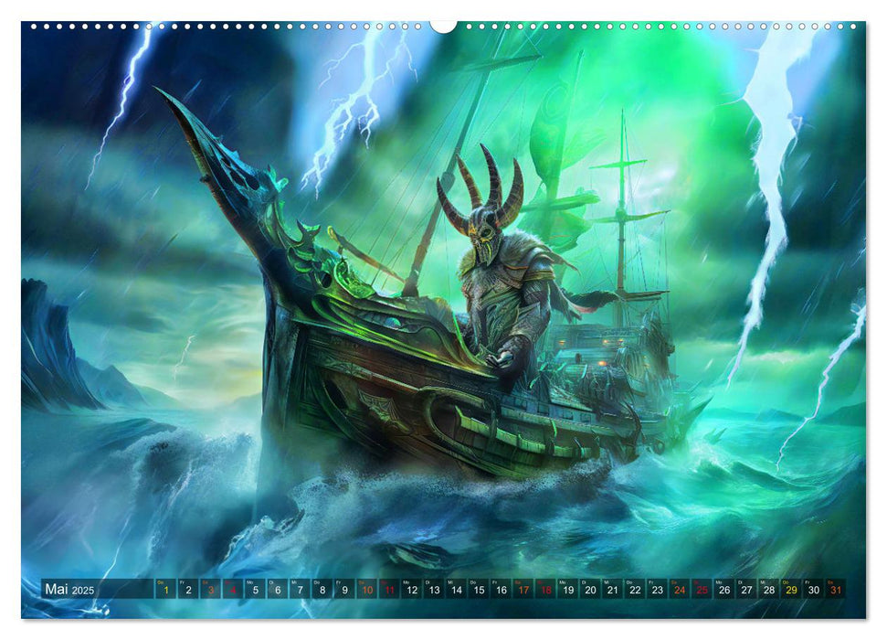 Götterdämmerung - Der Ragnarök in der nordischen Mythologie (CALVENDO Premium Wandkalender 2025)