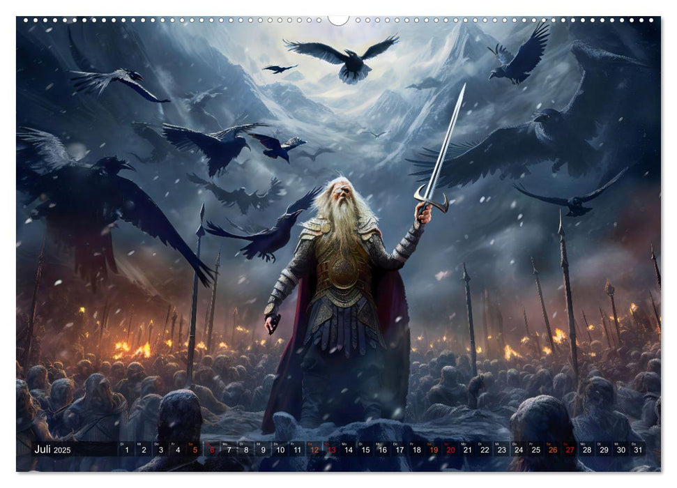 Götterdämmerung - Der Ragnarök in der nordischen Mythologie (CALVENDO Premium Wandkalender 2025)