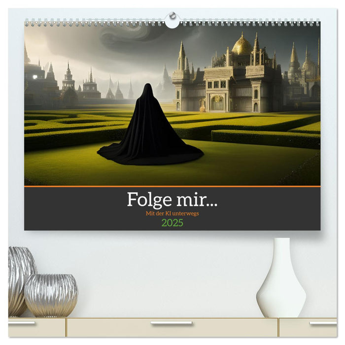 Folge mir... Mit der KI unterwegs (CALVENDO Premium Wandkalender 2025)