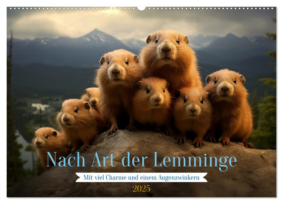 Nach Art der Lemminge (CALVENDO Wandkalender 2025)