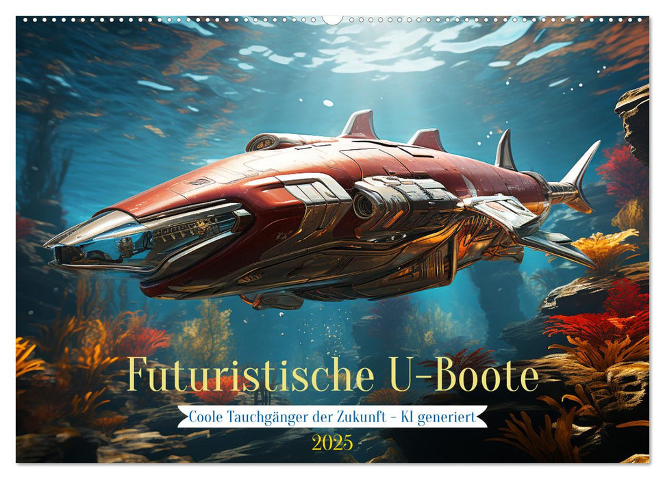 Futuristische U-Boote (CALVENDO Wandkalender 2025)